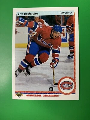 1990-91 Upper Deck French Eric Desjardins RC Montreal Canadiens #428  - Image 1 of 2