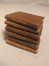 Vintage 1900's Leather Bound Mini Books William Shakespeare Set Of 6 Lear Henry 