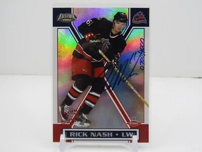 RICK NASH 2003 PACIFIC EXCLUSIVE RC AUTOGRAPH AUTO #0700/1000! BLUE JACKETS!! - Image 1 of 2