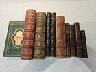10 X Decorative Bindings. Antiquarian. Various Subjects. Poetry. Burns. Plates