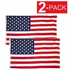 2x3 American Flag w / Grommets USA United States of America US Flags 2 Pack