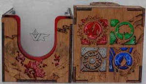 MTG Commander Deck Box INK-TREADER RED/GREEN/WHITE/BLUE standard Magic Gathering - Picture 1 of 7