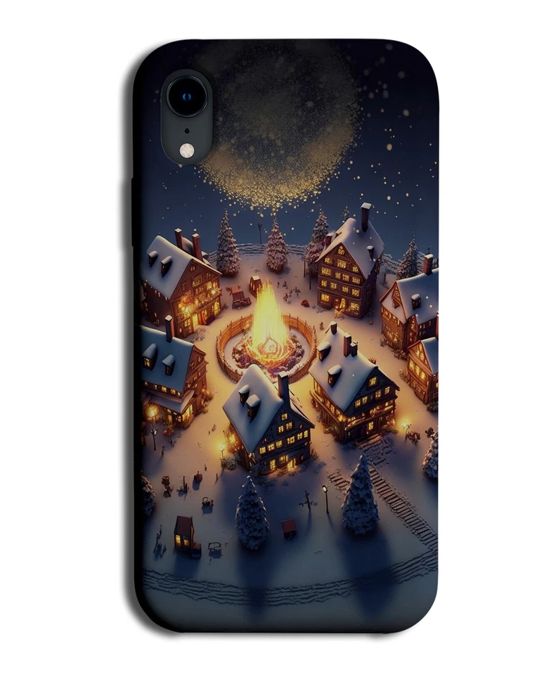 Christmas Village Phone Case Cover Snowing Snowy Victorian Winter Snow CW03 — 第 1/1 张图片