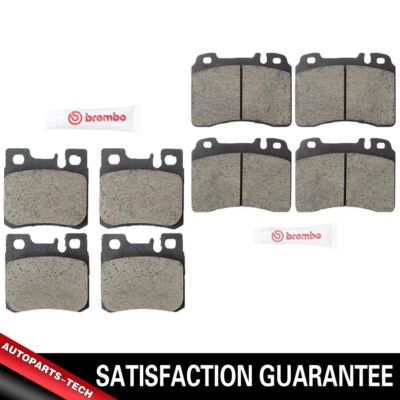 Juego de pastillas de freno Brembo delanteras y traseras de cerámica para Mercedes-Benz 500SL 1990-1993 Foto 1 de 4