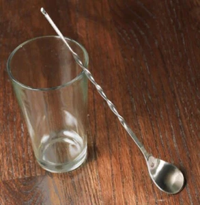 16 Pc Lot Carlisle Bar Spoons Stainless Steel Bartender Cocktail Mixing Barware - Picture 1 of 3