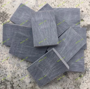 2PC Natural Black Buffalo Horn Sheet Knife Blanks Plate Scales Handle Material - Picture 1 of 4