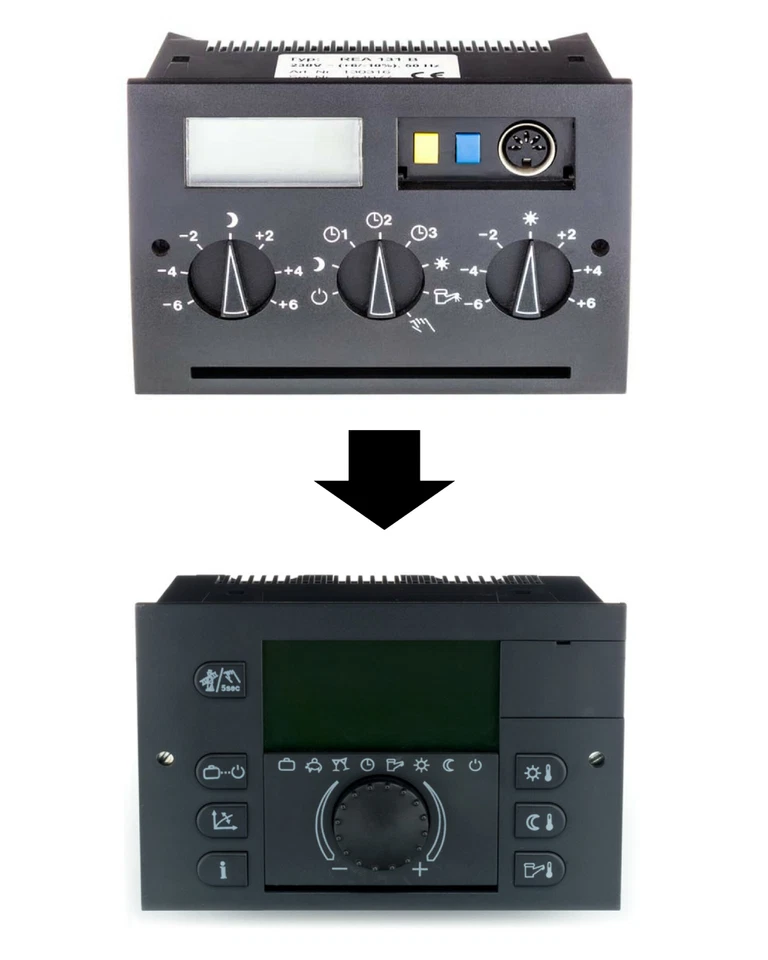Ersatzsteuerung für Oertli REA 130 B, 131 B, 230 B Heizungsregler inkl. Fühler