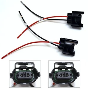 Wire Pigtail Female W H16 64219 Fog Light Two Harness Bulb Socket Plug Connector - Picture 1 of 4