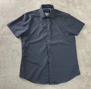 Denim & Flower Ricky Singh Button Shirt Mens M Blue Tech Comfort 4 Way Stretch - Picture 1 of 16