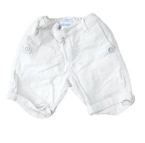 Boys' linen shorts, beige, short shorts for ages 2 to 3 years - Picture 1 of 2