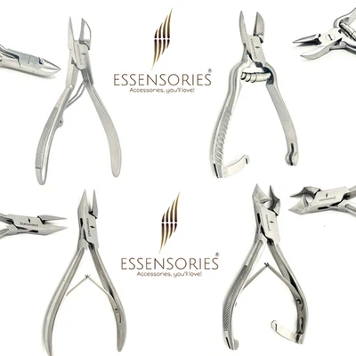 ESSENSORIES Toenail Clippers For Thick Nails - Chiropodist Podiatry Tools - Women Men Senior