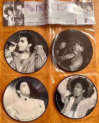 Prince - A rare interview with Prince - rare UK limited edition 4 x Picture Disc - Bild 1 von 4