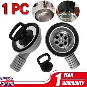 50mm Sink Waste Drain Plug Hole Angle Fitting for Boat Caravan Motorhome New - Picture 1 of 24