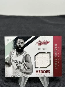 ππͺ 2016-17 Panini Absolute James Harden Heroes Materials #19 /149 Jersey MEM - Picture 1 of 2