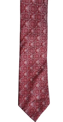 Corbata de seda Venturi Uomo para hombre roja rosa blanca Foto 1 de 4
