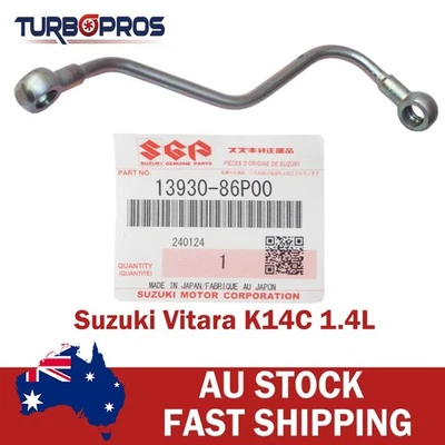 Tubo de alimentación de aceite turbo cargador original para Suzuki Vitara K14C 1,4 L Foto 1 de 4