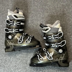 Salomon Instinct 70 Ski Boots Womens Mondo 22.0 Calf Adjust 4 Buckle Black Gray - Picture 1 of 12
