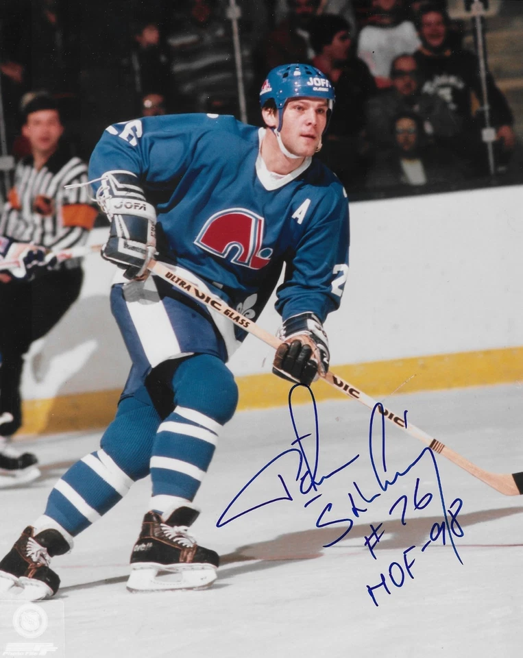 Peter Stastny Autographed Photograph with HOF-98 Inscription and COA - Image 1 of 1