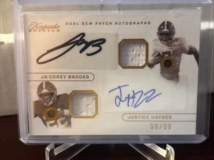 2024 Keepsake Multi Sport Edition 38/50 JaCorey Brooks Justice Haynes Dual Patch - Bild 1 von 6