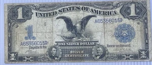 1899 Argento Certificato Aquila Nera Argento Cert Banconota Fr-226a - Foto 1 di 2
