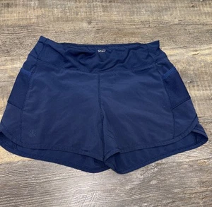 Athleta Girl Record Breaker 3” Shorts Size Medium 8-10 Navy Blue - Picture 1 of 3