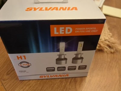 Sylvania H1 Powersports Or Fog Use LED 2 Pack H1SL-BX2  New In Box Fast Shipping - Image 1 of 4