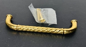 Vintage Brass Drawer Pull Handle β Twisted Rope Design β 3.5β - Picture 1 of 3
