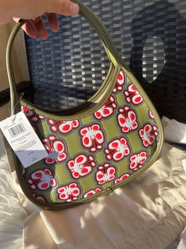 Coach Ergo borsa Coachtopia pelle BORSA A MANO borsetta stampa farfalla CQ828 nuova con etichette