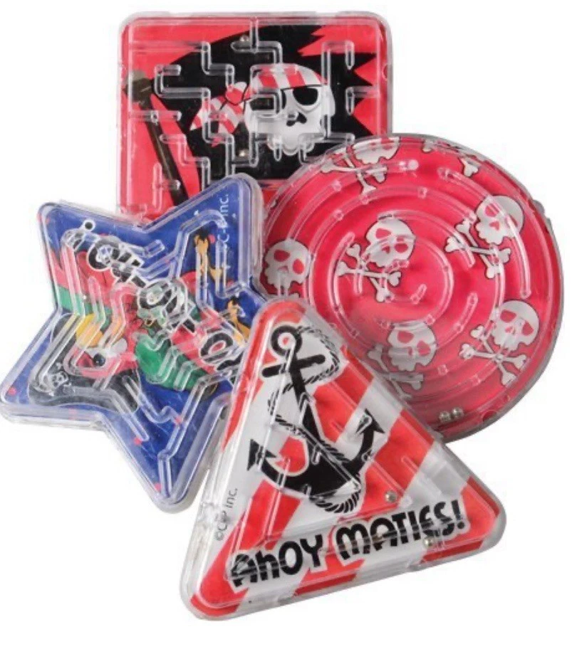 Pirate Maze Puzzles Fiesta Favor Mordaza Bolsa Regalo Relleno Piniata 12 Juegos! Foto 1 de 1