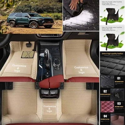 For Toyota 4Runner Car Floor Mats Luxury Waterproof Pads Liner Auto Rug - Imagem 1 de 4