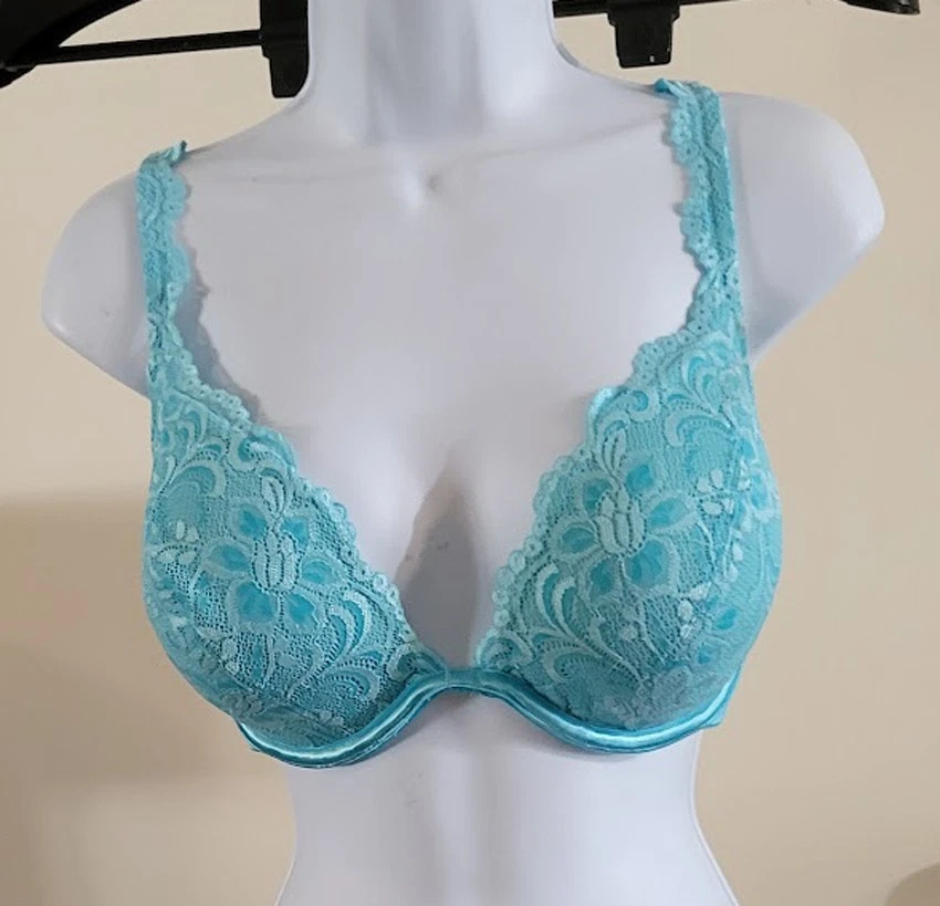 Sutiã LANE BRYANT tamanho 38D Boost Plunge Underwire com renda novo sem etiquetas - Imagem 1 de 1