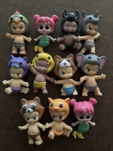 Twozies Lot Of 11 Role Play Animal Costume Babies - Picture 1 of 4