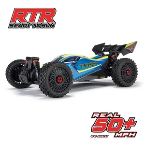 Arrma 1/8 TYPHON 223S BLX Brushless 4X4 Buggy RTR with DSC Blue ARA4306V4T4 - Picture 1 of 18