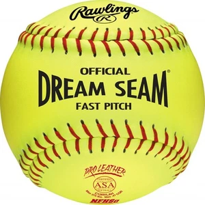 Rawlings 12" ASA Dream Seam Leather Fastpitch Softball (DZ) - Imagen 1 de 2