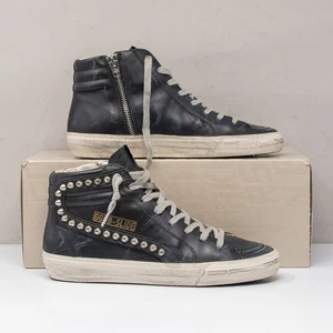 Golden Goose Slide Classic Black Studded Women's 6 (36 EU) - Picture 1 of 8