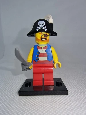 Lego Minifigur - Piraten, Pirates, Piraten Kapitän, Matrose, Seemann, pi180 - Bild 1 von 3