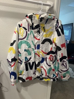 Volcom Women’s XS Snowboard Jacket – Colorful Graphic Print – Great Condition - Image 1 of 4