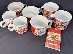 VTG 1998 & 2000 Campbell’s Seasons Soup Coffee Mugs Set + Soup Bowls + Note Pad - Picture 1 of 9