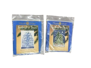 Mühlenberg Festival der Bäume bezauberte Ornament Lot silberner Baum und Waldbaum - Bild 1 von 2