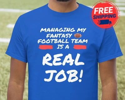 Maglia Fantacalcio Divertente Fantasy Football Bozza Shirt Fantasy Football Proprietario - Immagine 1 di 4