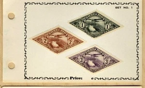 COSTA RICA 1937 Airplane over Poa ́s Volcano SC#C28-C30 Airmail🛩️ MLH FILED - Picture 1 of 2