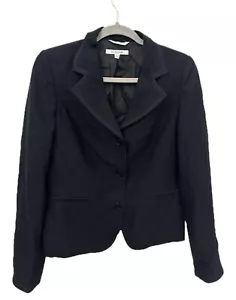 LK Bennett Navy Polka Dot Blazer Tailored Fit Size 12 - Picture 1 of 4