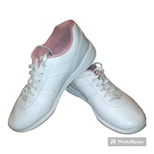 Dexter Raquel III 3 Womens Size 8 White Pink Bowling Shoes Slide Rite- Fast Ship - Picture 1 of 5