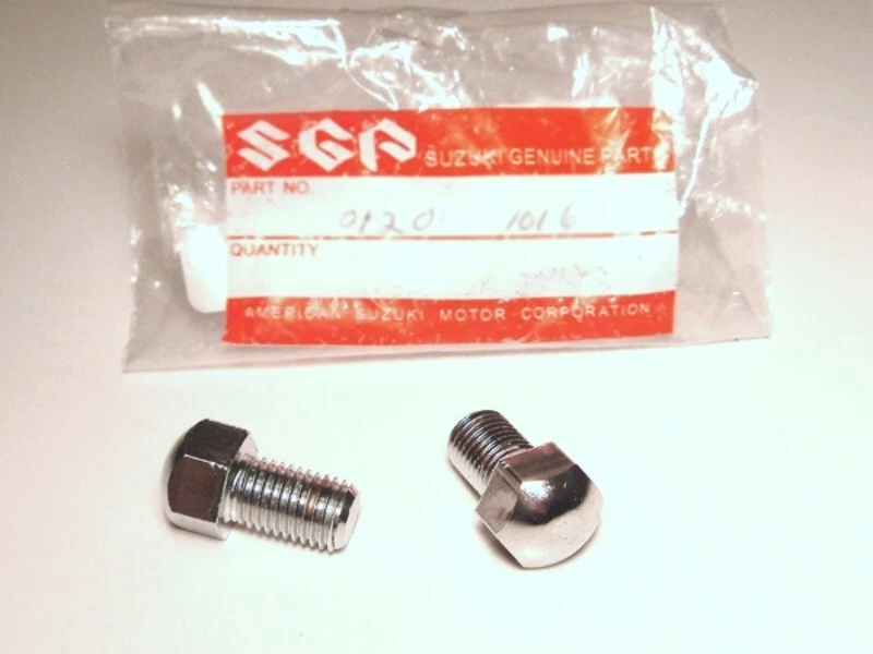 NUEVO pernos silenciadores de escape Suzuki x2 NOS OEM T500 T350 T305 T250 T125 Foto 1 de 1