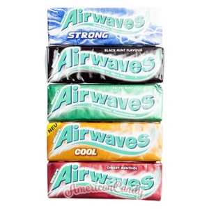 120x Chicles Airwaves (cereza como nueva, negro como nuevo, lima y jengibre) (89,23 €/1 kg) - Imagen 1 de 1