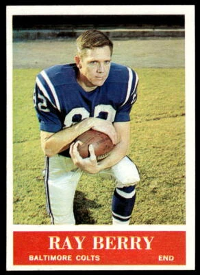 1964 Philadelphia #1 Ray Berry FOOTBALL Baltimore Colts - Image 1 of 2