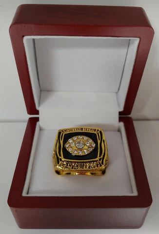 Ickey Woods - 1988 Cincinnati Bengals AFC Championship Ring W Wooden Display Box Cover