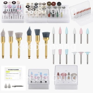 Dental Composite Polishing Kit Diamond Bur RA HP Wheel Discs Point Brush Stone - Picture 1 of 524