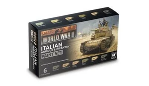 70209 WW2 Italian Armour and Infantry Vallejo Paint Set Flames of War GF9 - Picture 1 of 1