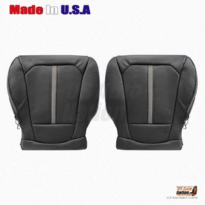 2017 2018 2019 Ford F250 F350 Platinum Left & Right Bottoms Leather Cover Black - Picture 1 of 7